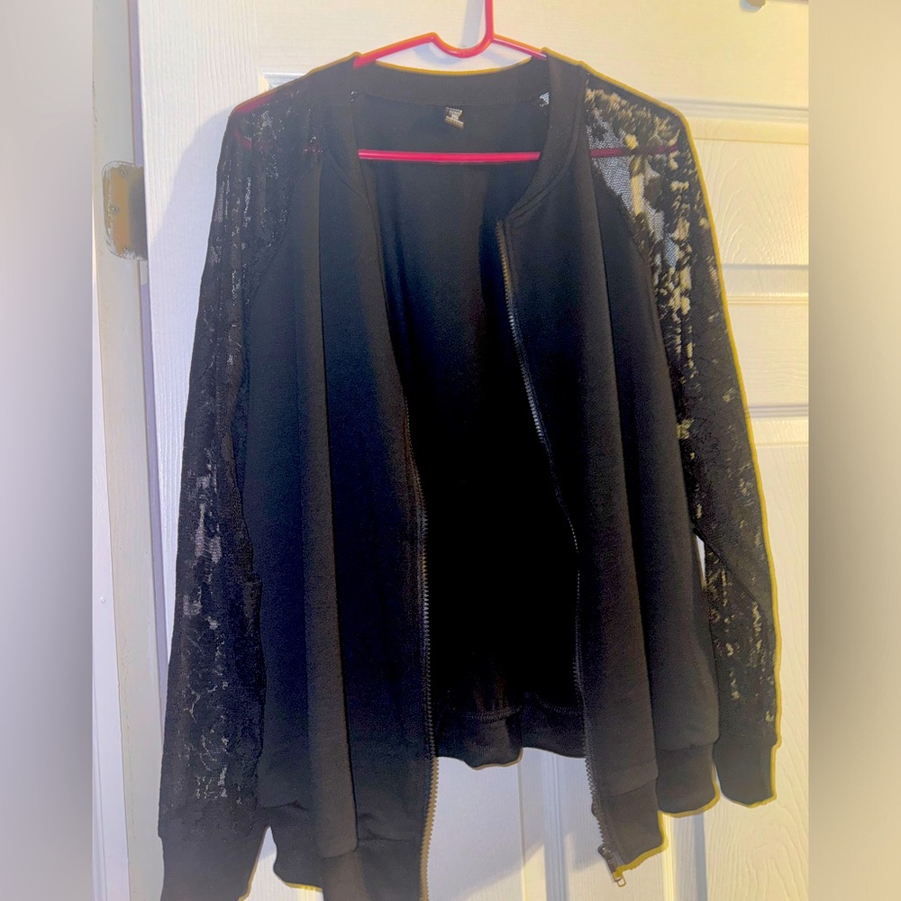 Laced sleeve jacket 3xl